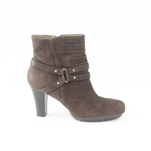 Aerosoles Meant to Be Brown Leather Ankle Boots